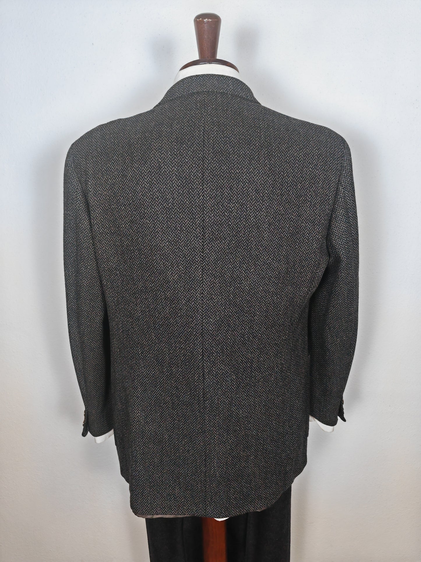 Giacca Burberrys herringbone in lana e cashmere - tg. 54/56