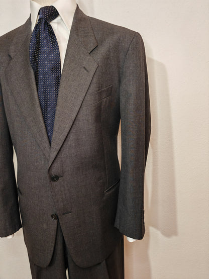 Giorgio Armani suit, anthacite grey wool fresco - size 54