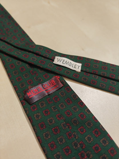 Cravatta inglese pala stretta stampata a mano