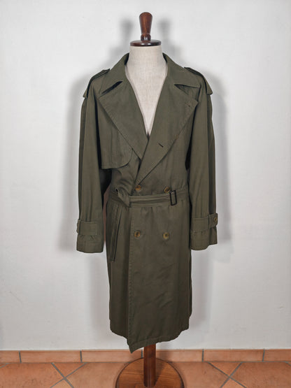 Trench Valentino anni '80 verde scuro - tg. 50-54