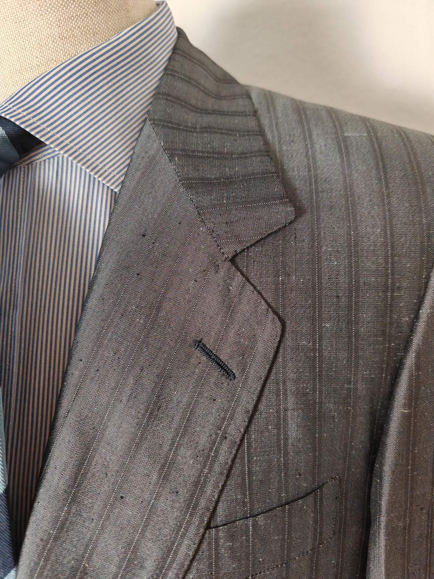 Giacca Pierre Cardin anni '80 in seta shantung - tg. 48