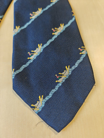 Cravatta Moschino blu con gondole