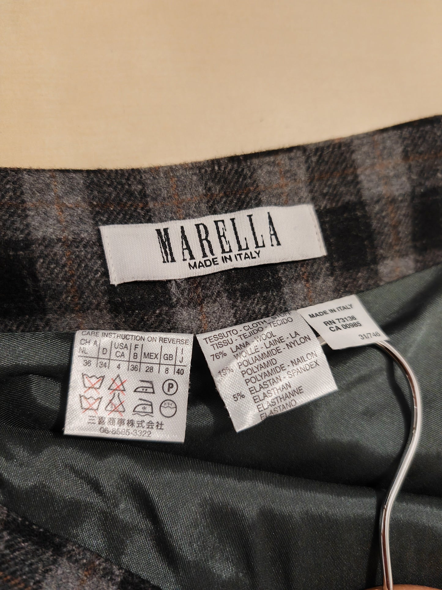 Gonna tartan Marella tg. 40