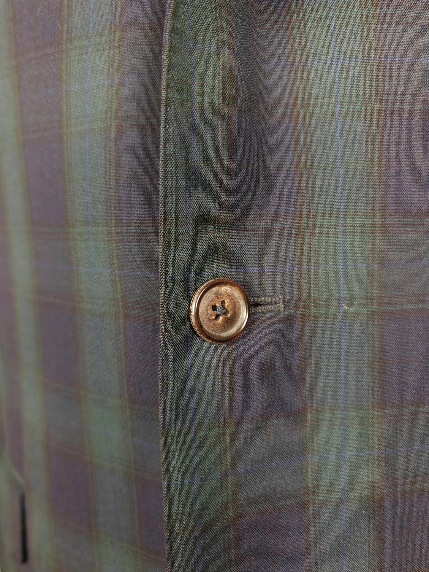 Giacca estiva Ermenegildo Zegna su misura in fresco lana tartan - tg. 50