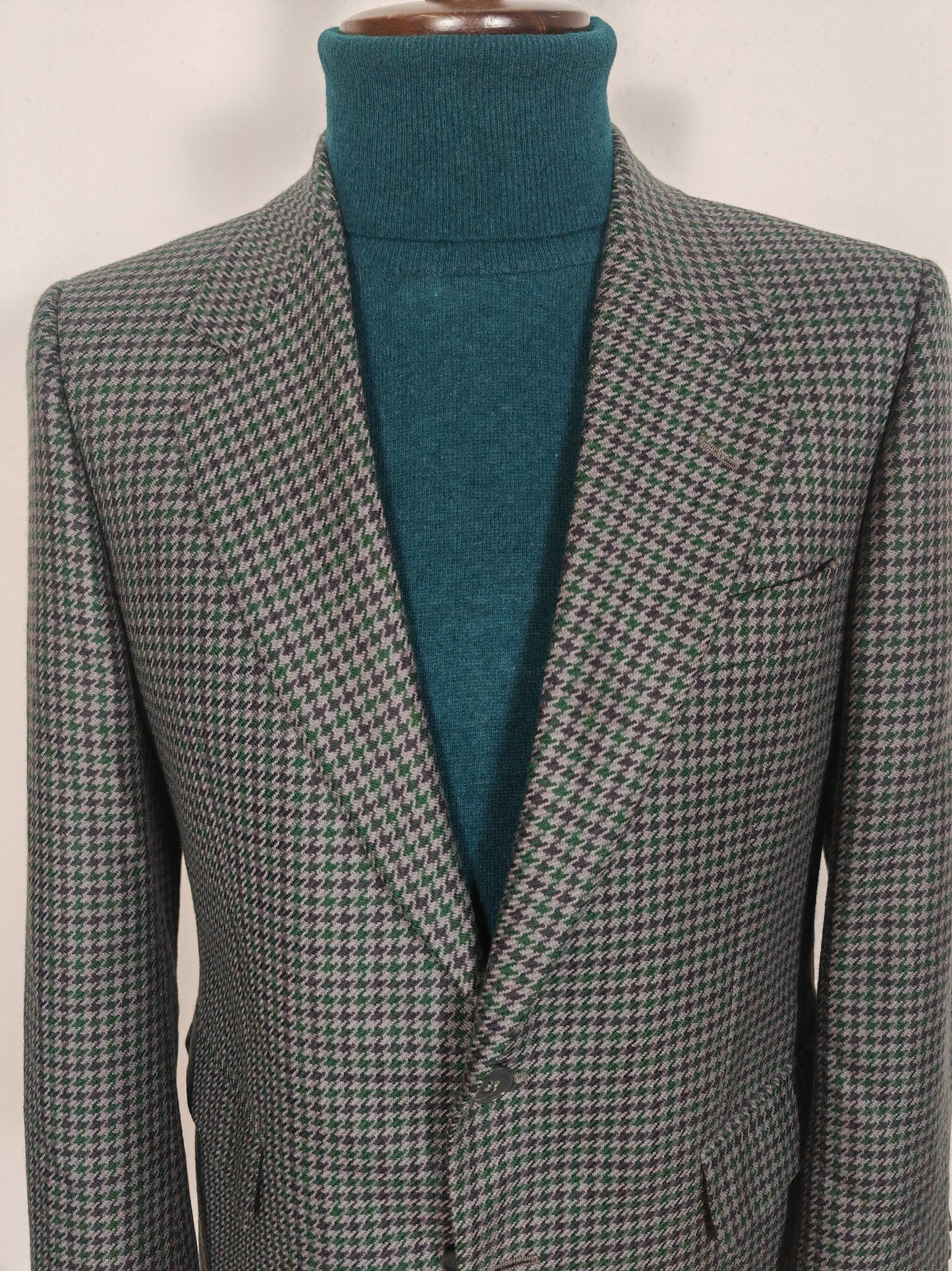 Giacca Facis anni '80 pied-de-poule in lana e cashmere - tg. 48 corta