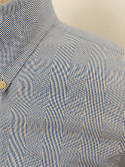 Camicia Tommy Hilfiger azzurra Glen check - L/XL (collo 41)