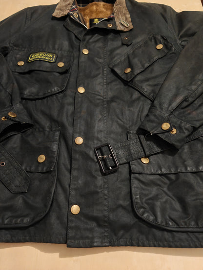 Barbour International 1995 nero, con imbottitura - C38/97 cm