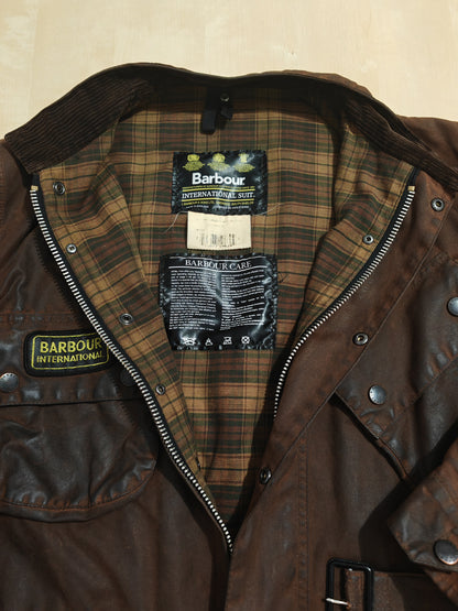 Barbour International primi anni 2000, marrone - C42/107cm