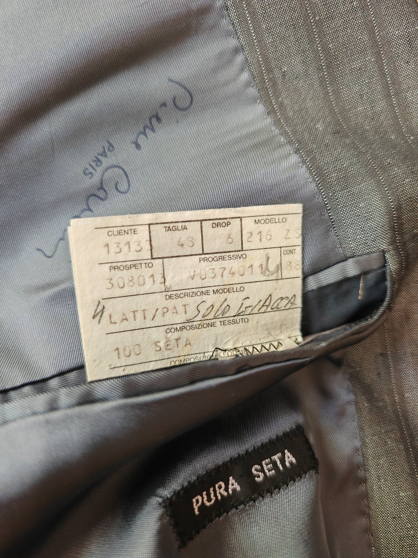 Giacca Pierre Cardin anni '80 in seta shantung - tg. 48