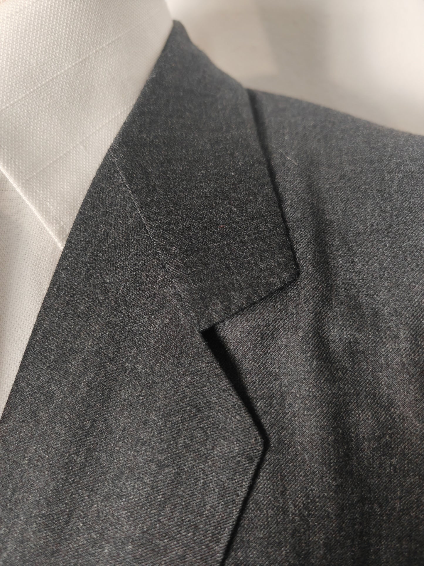 Giacca doppiopetto 2×1 in flanella grigia (full canvas) - tg. 50