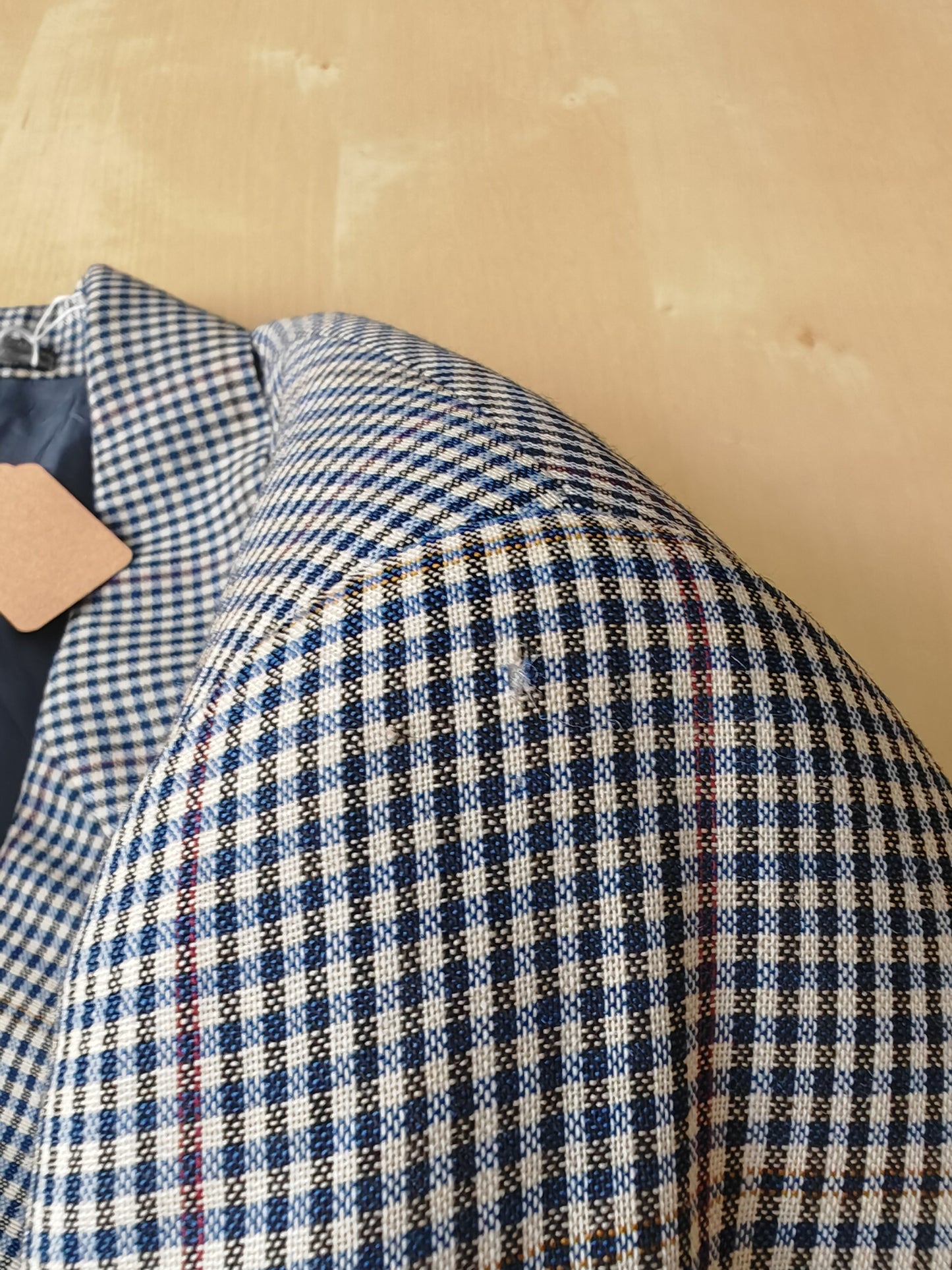 Giacca Pierre Cardin anni '80 chek in tela frescolana - tg. 50/52