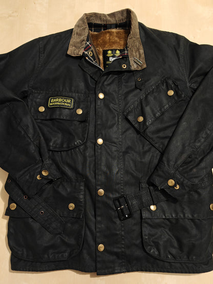 Barbour International 1995 nero, con imbottitura - C38/97 cm