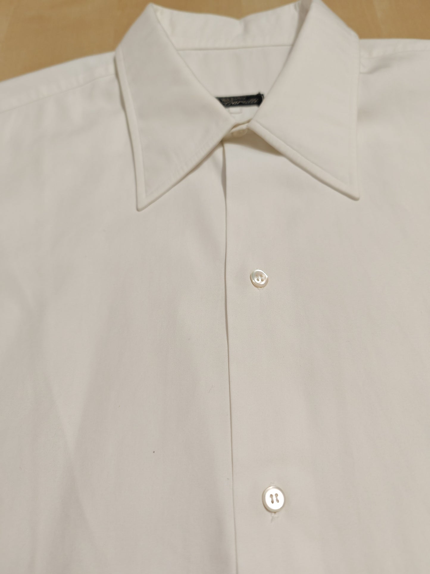 Camicia da smoking anni '70 con collo italiano - tg. M collo 40