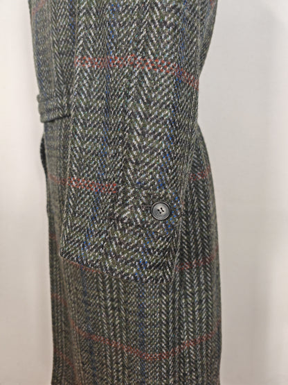 Cappotto raglan anni '80 in tweed scozzese Kynoch - tg. 48-52