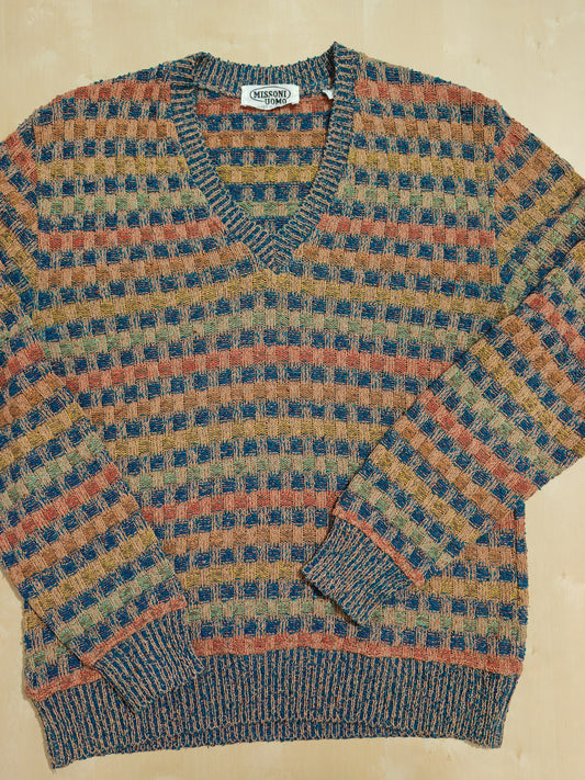 Maglione Missoni vintage misto cotone e lana - tg. L/XL