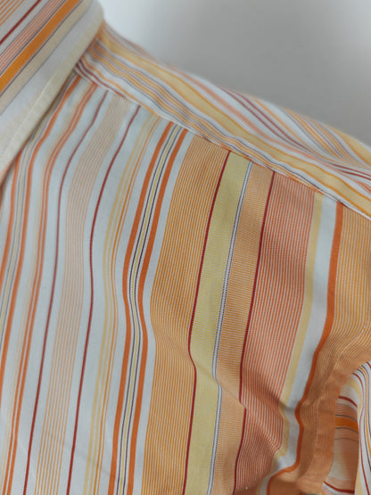 Camicia Etro righe pesca - tg. M (collo 40)