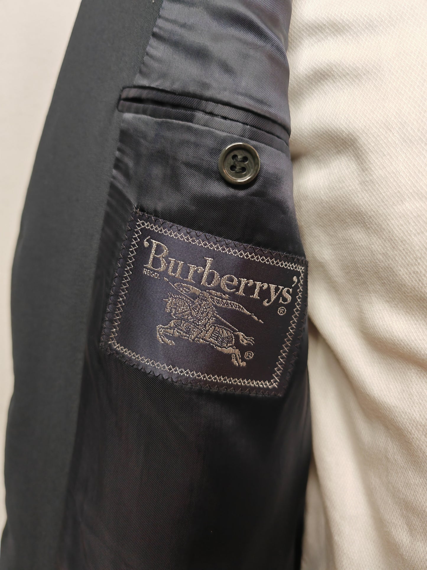 Blazer Burberrys anni '80 bottoni oro con logo - tg. 46