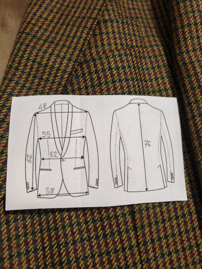 Giacca anni '80 pied-de-poule multicolore - tg. 48/50