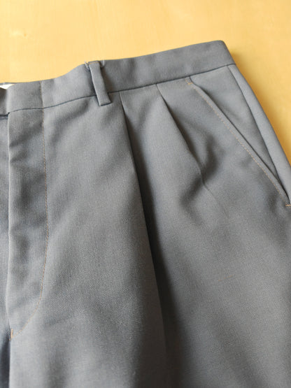 Completo anni '70 in tela di lana azzurro carta da zucchero - tg. 50