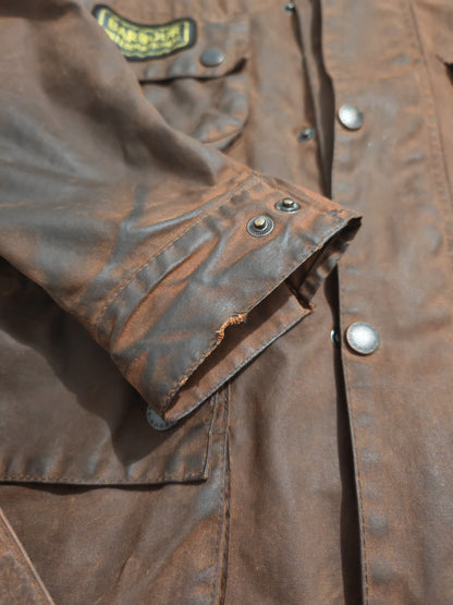 Barbour International primi anni 2000, marrone - C42/107cm