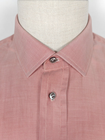 Camicia sartoriale in twill rosso/rosa cangiante - tg. S collo 39/40