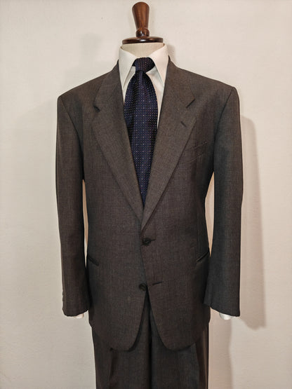 Giorgio Armani suit, anthacite grey wool fresco - size 54