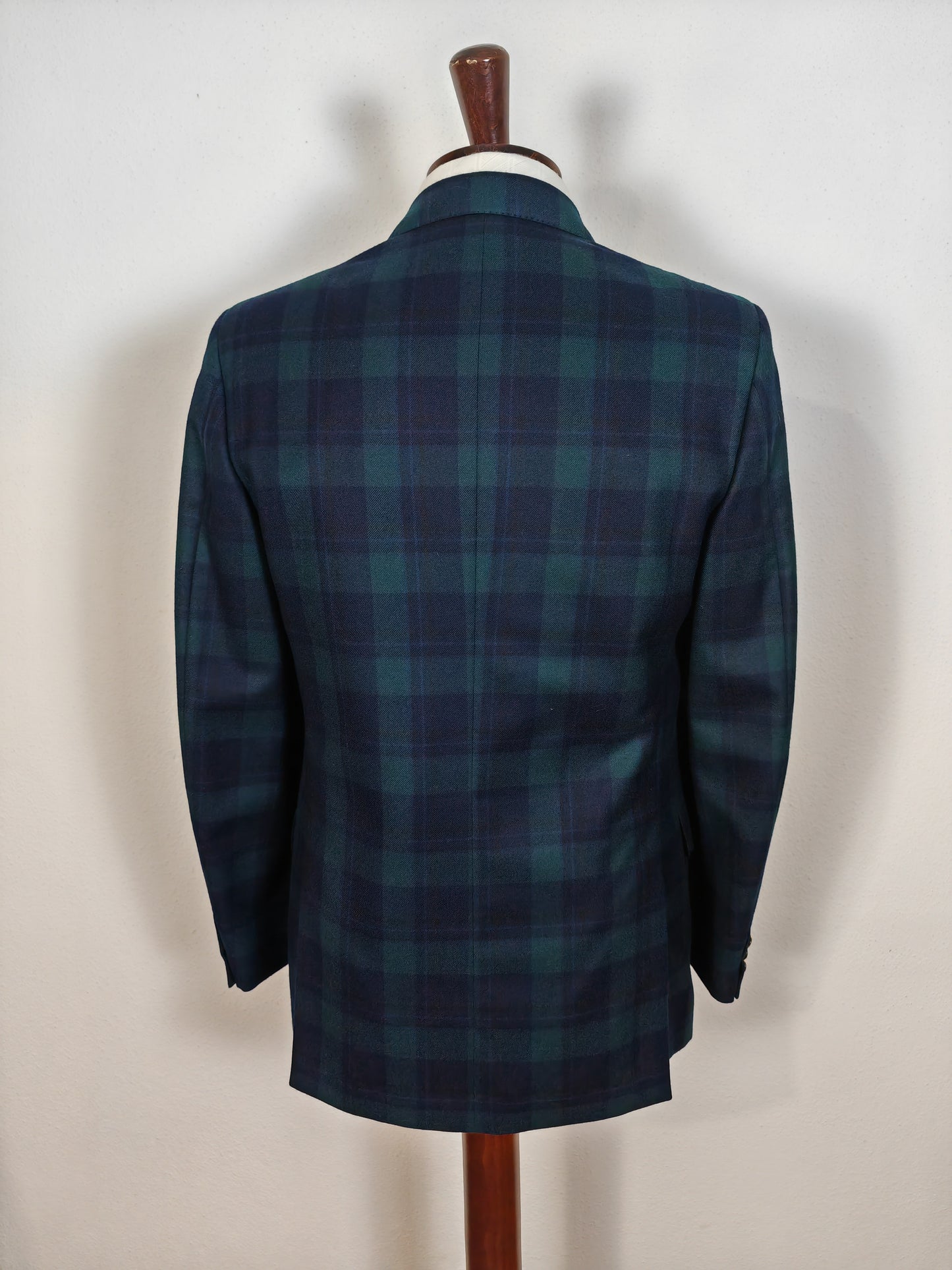 Blazer tartan tipo Black Watch, bottoni con stemma  - tg. 46