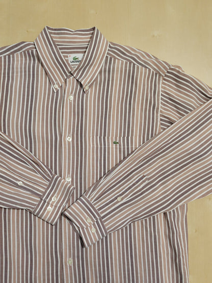 Camicia Lacoste a righe con taschino - tg. 41 (L)