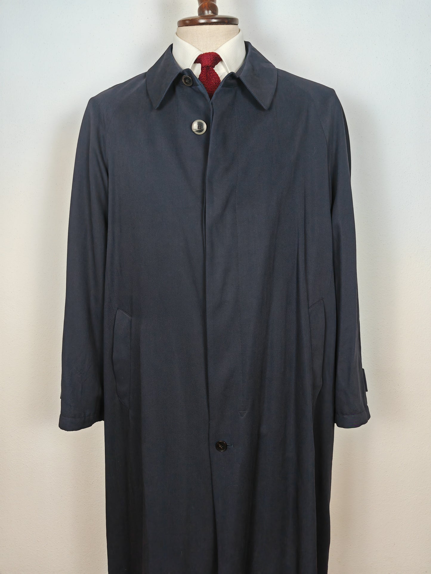 Soprabito Canali in misto seta blu - tg. 50