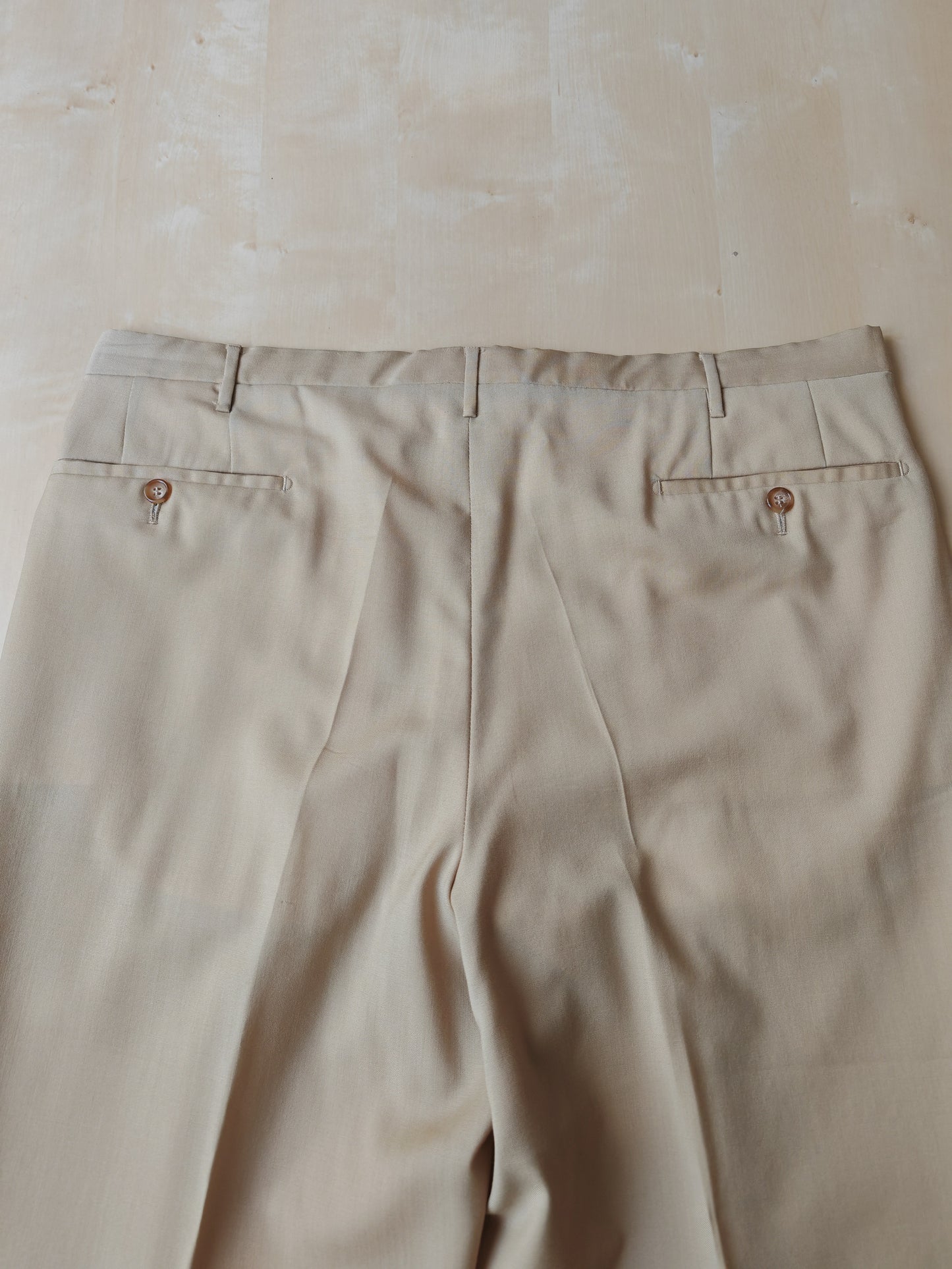 Fresco wool trousers, cream colour - size 54