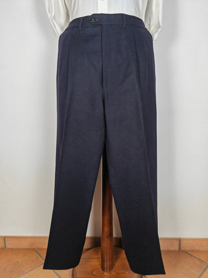 Blue flannel trousers - size 48/50