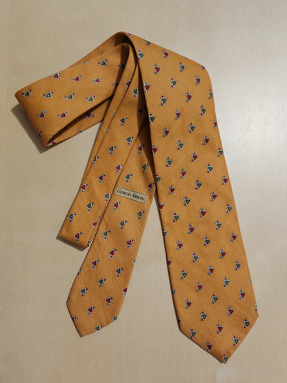 Giorgio Armani vintage cotton tie 