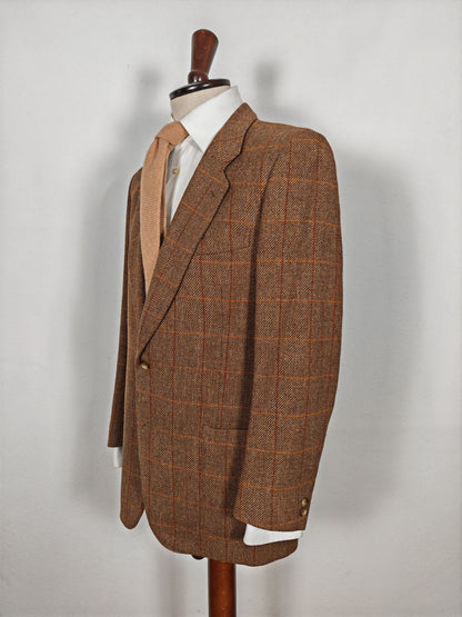 Giacca anni '80 in tweed finestrato - tg. 48/50