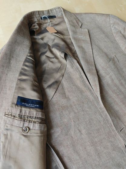 Giacca Corneliani 100% lino herringbone - tg. 50