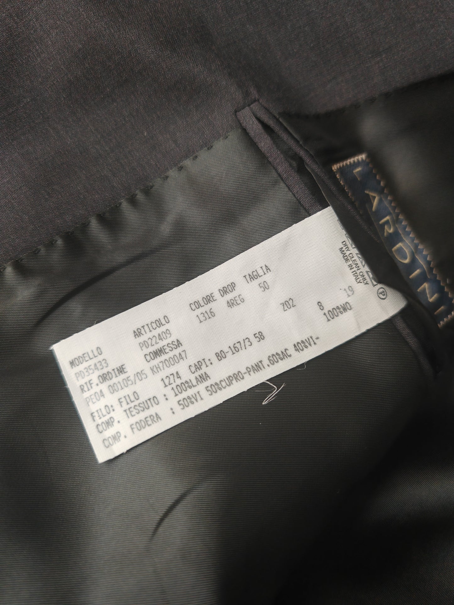 Giacca Lardini in fresco lana grigio - tg. 50 drop 4