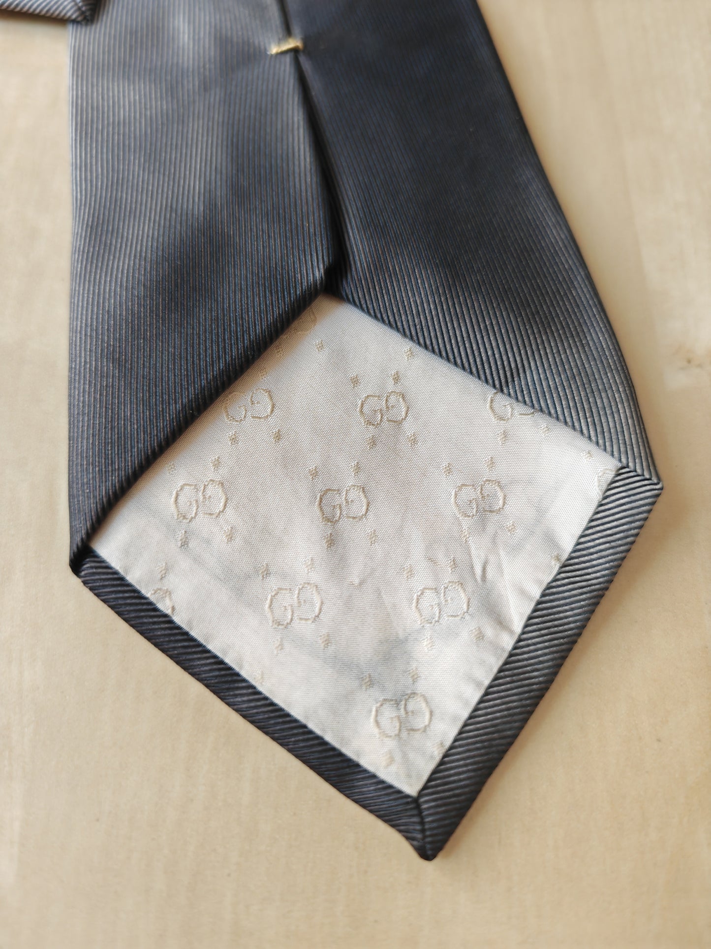 Cravatta Gucci sfumata marrone e nocciola