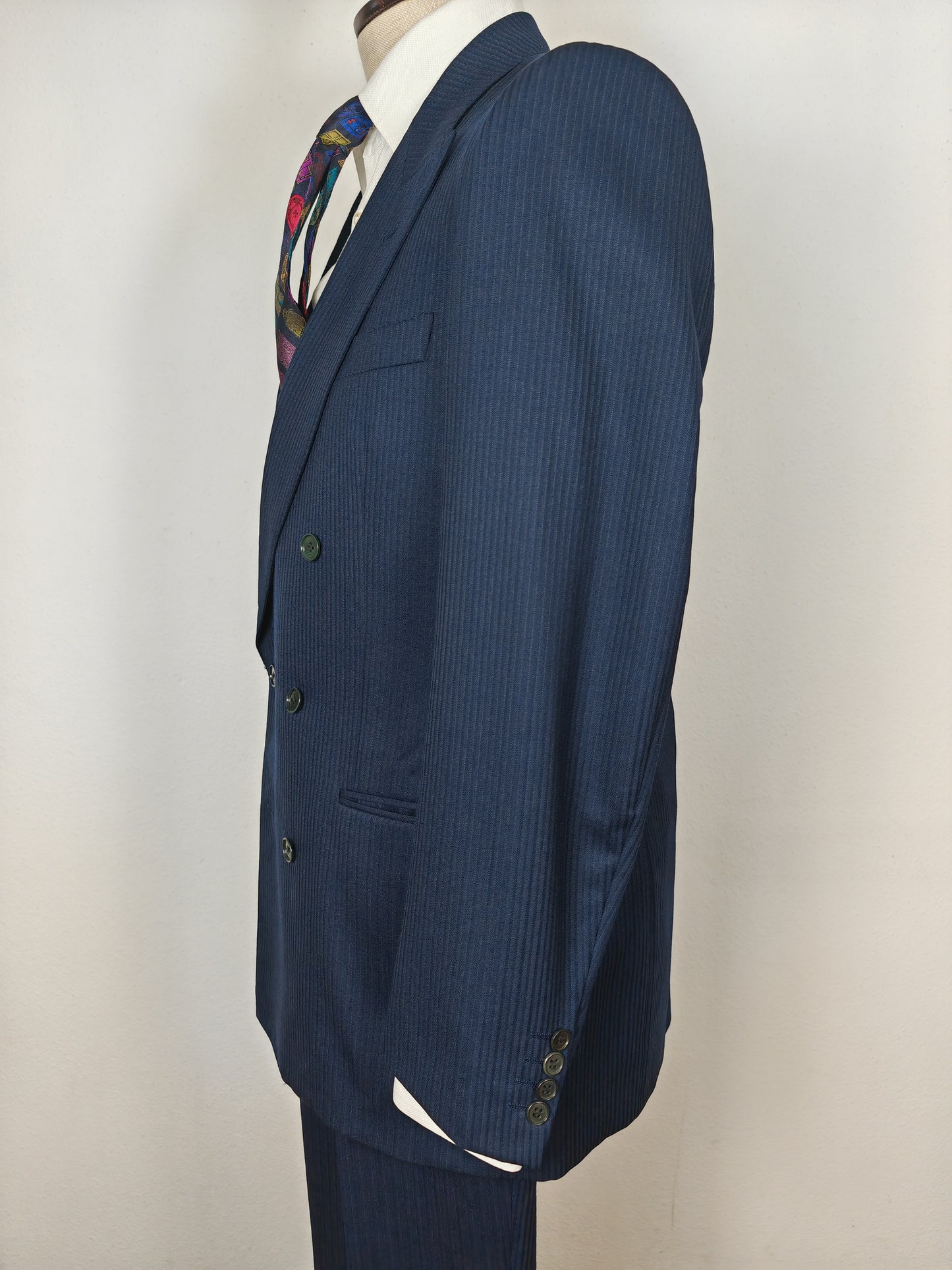 Completo doppiopetto blu Canali anni '80 - tg. 46/48