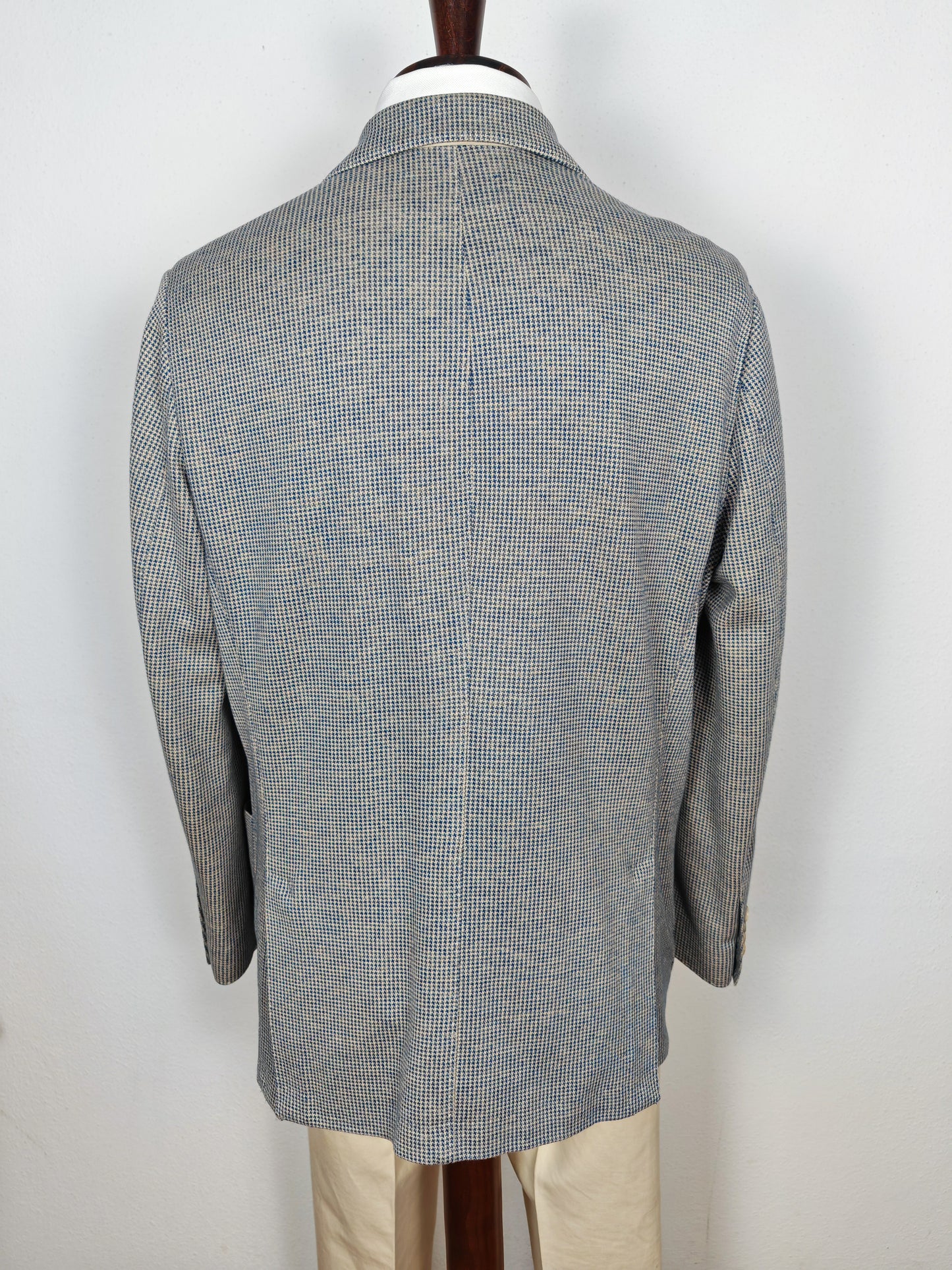 Giacca Loro Piana in jersey cotone e lino pied-de-poule - tg. 50