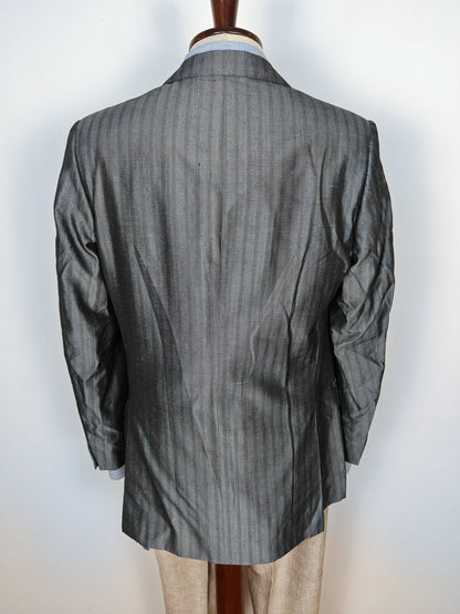 Giacca Pierre Cardin anni '80 in seta shantung - tg. 48