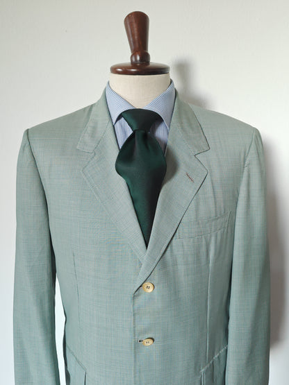 Giacca estiva mezza fodera Brioni micro check - tg. 52