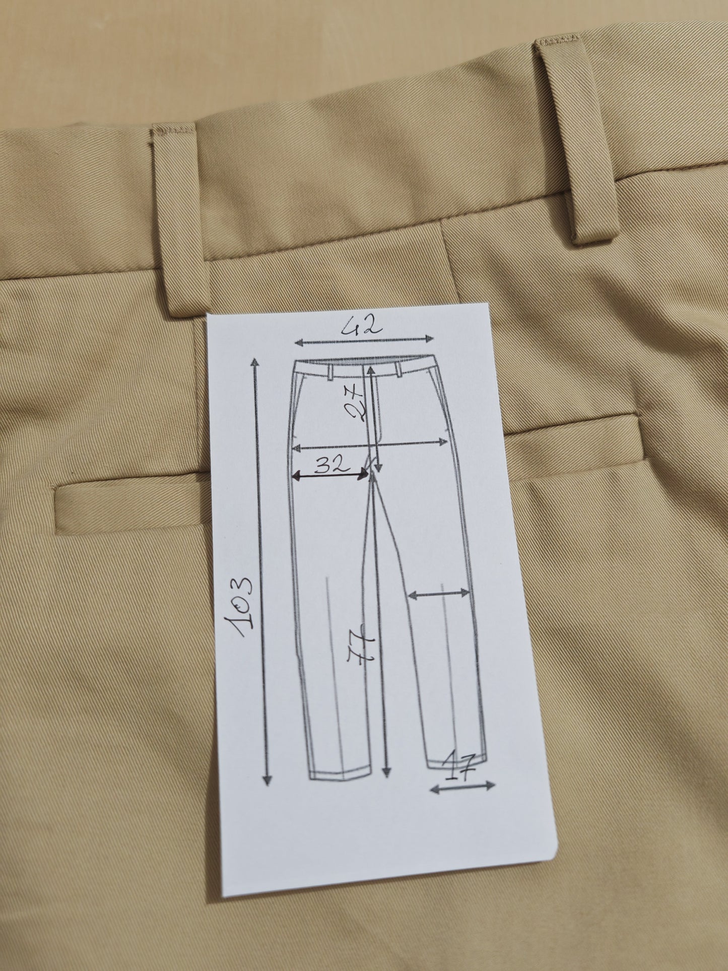 Pantalone chino in cotone (tess. Loro Piana) - tg. 48