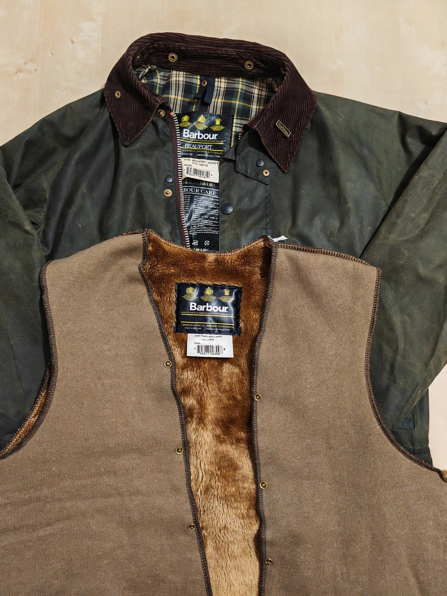 Barbour Beaufort 1995, verde (con interno) - C40/102cm