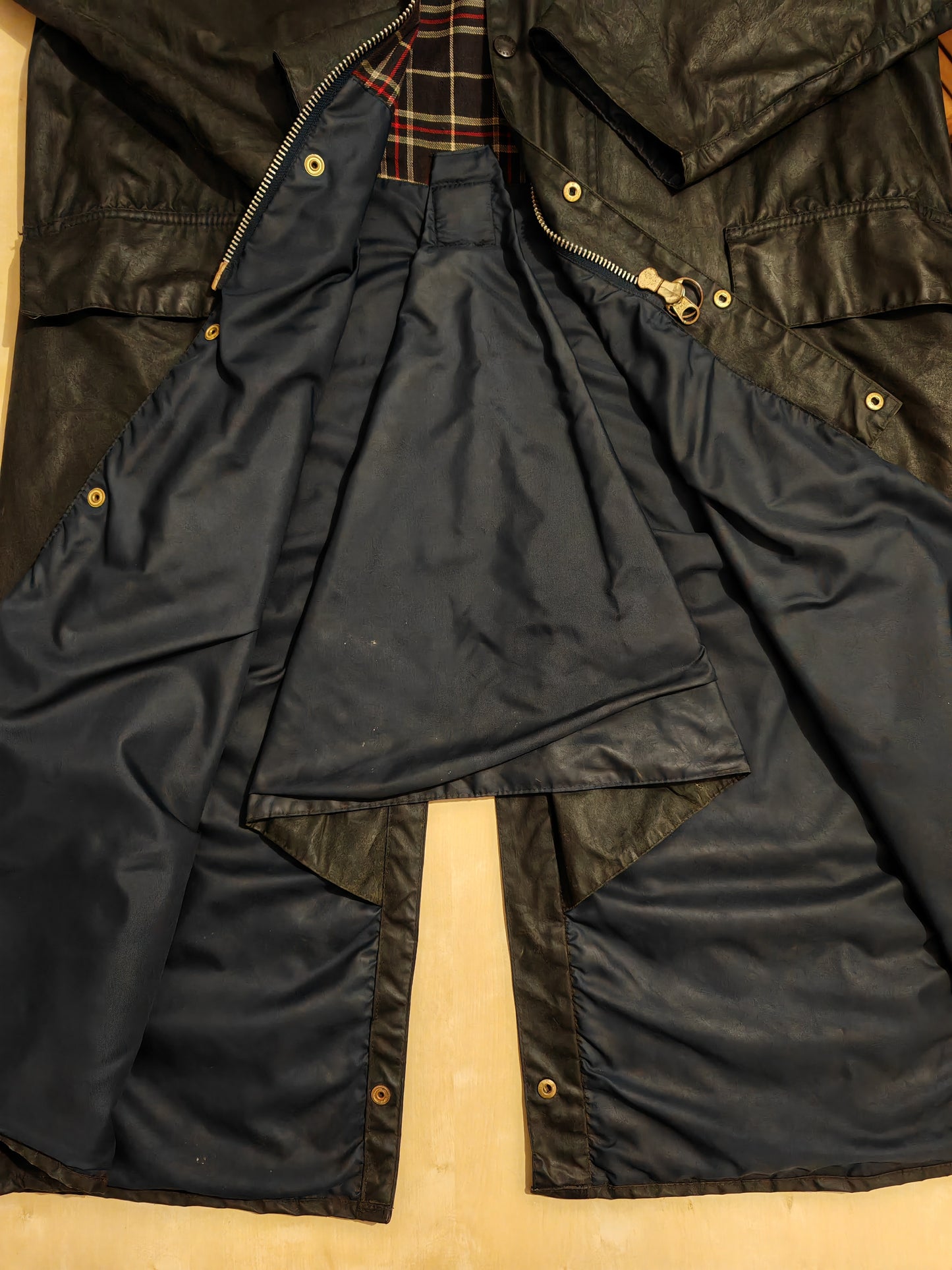 Barbour Burghley anni '80 due corone, nero - C40/102cm