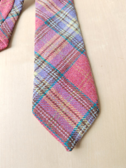 Cravatta tartan in tweed irlandese