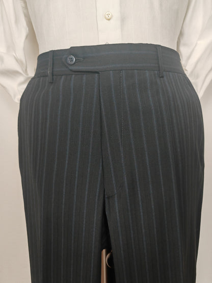 Completo anni '90 blu notte gessato - tg. 50