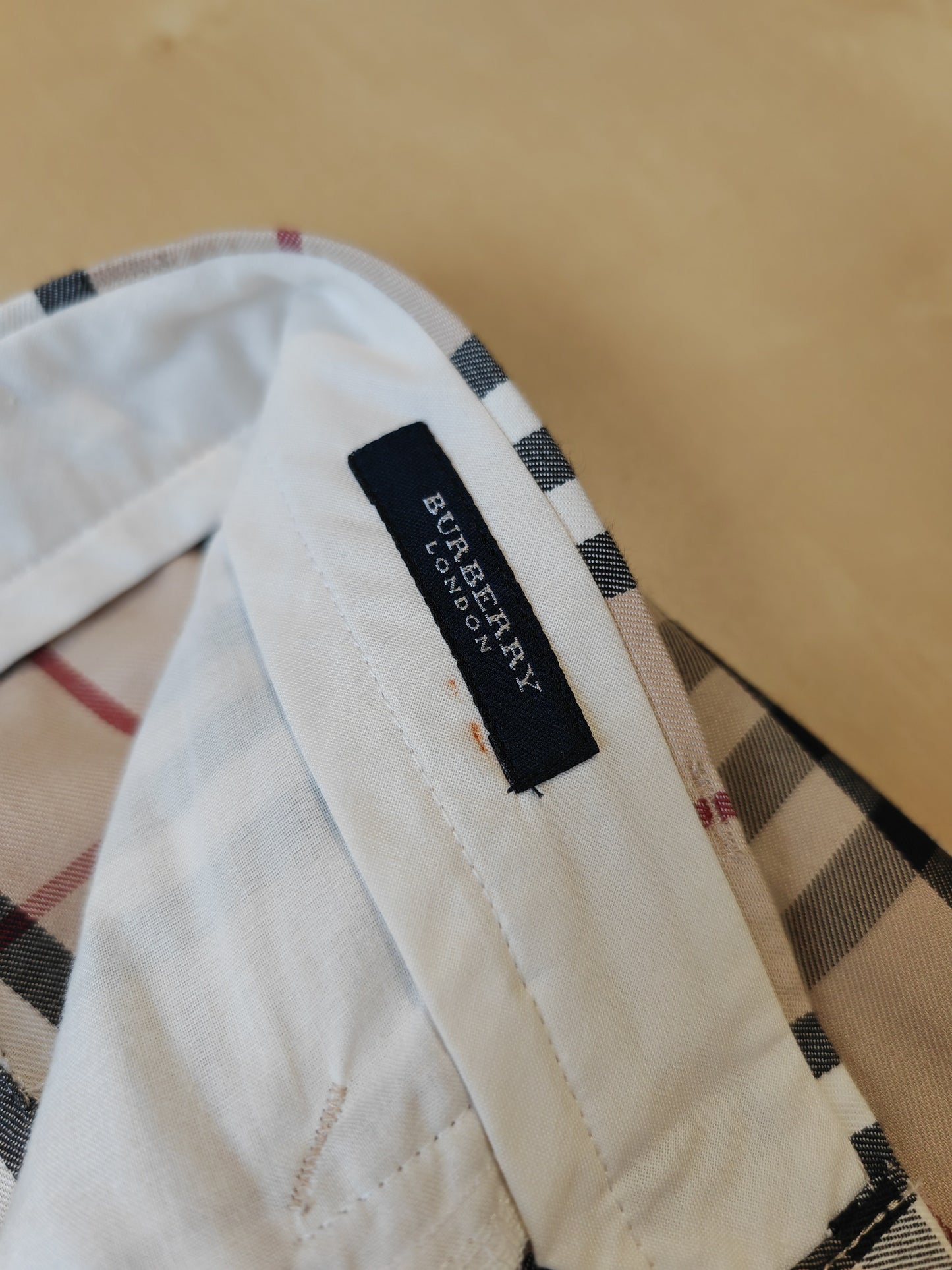 Pantaloni Burberry tartan check in cotone - tg. 46/48.