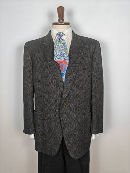 Giacca Burberrys herringbone in lana e cashmere - tg. 54/56