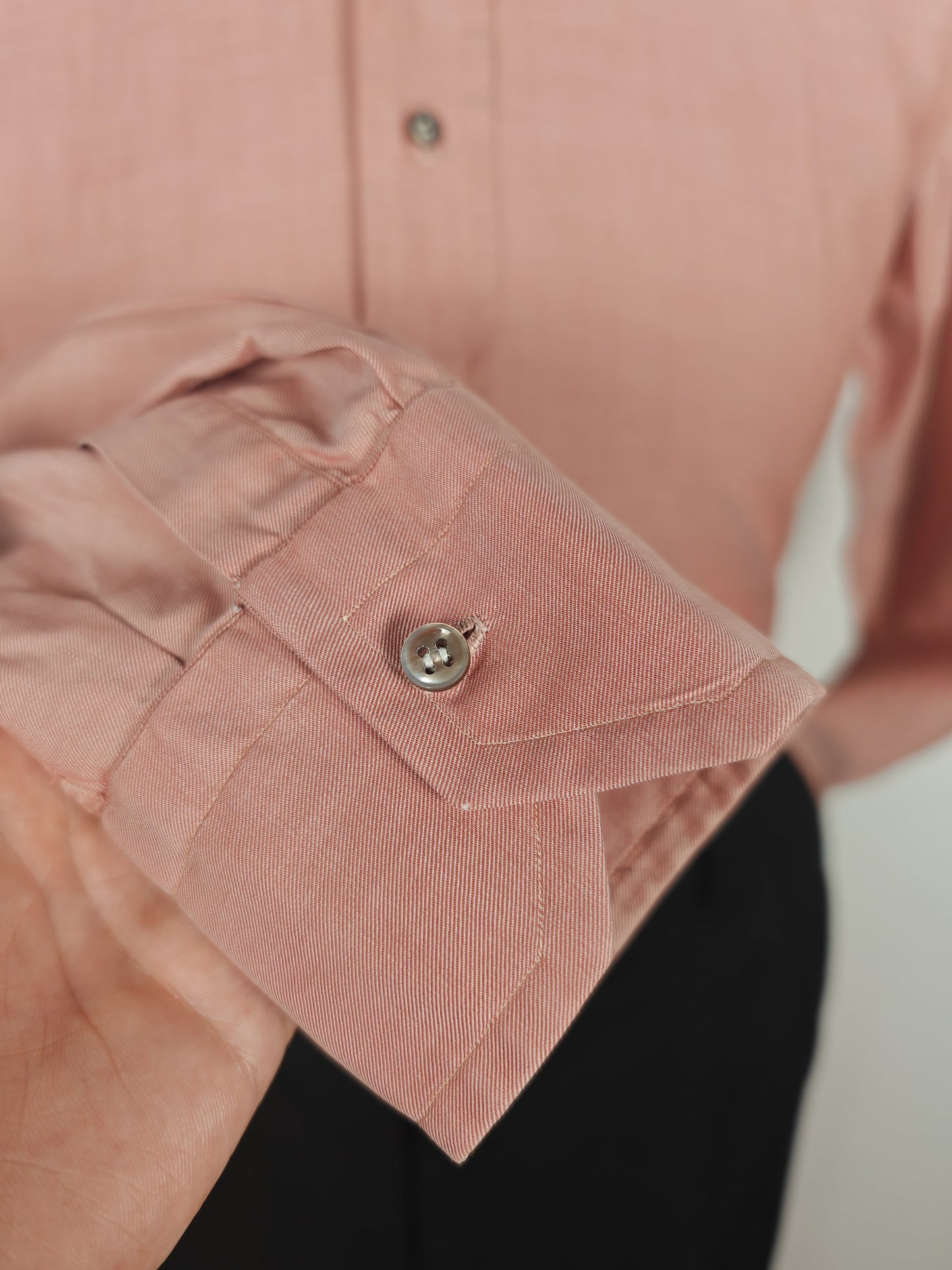 Camicia sartoriale in twill rosso/rosa cangiante - tg. S collo 39/40