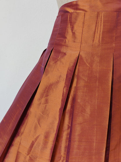 Max & Co., 100% silk pleated skirt