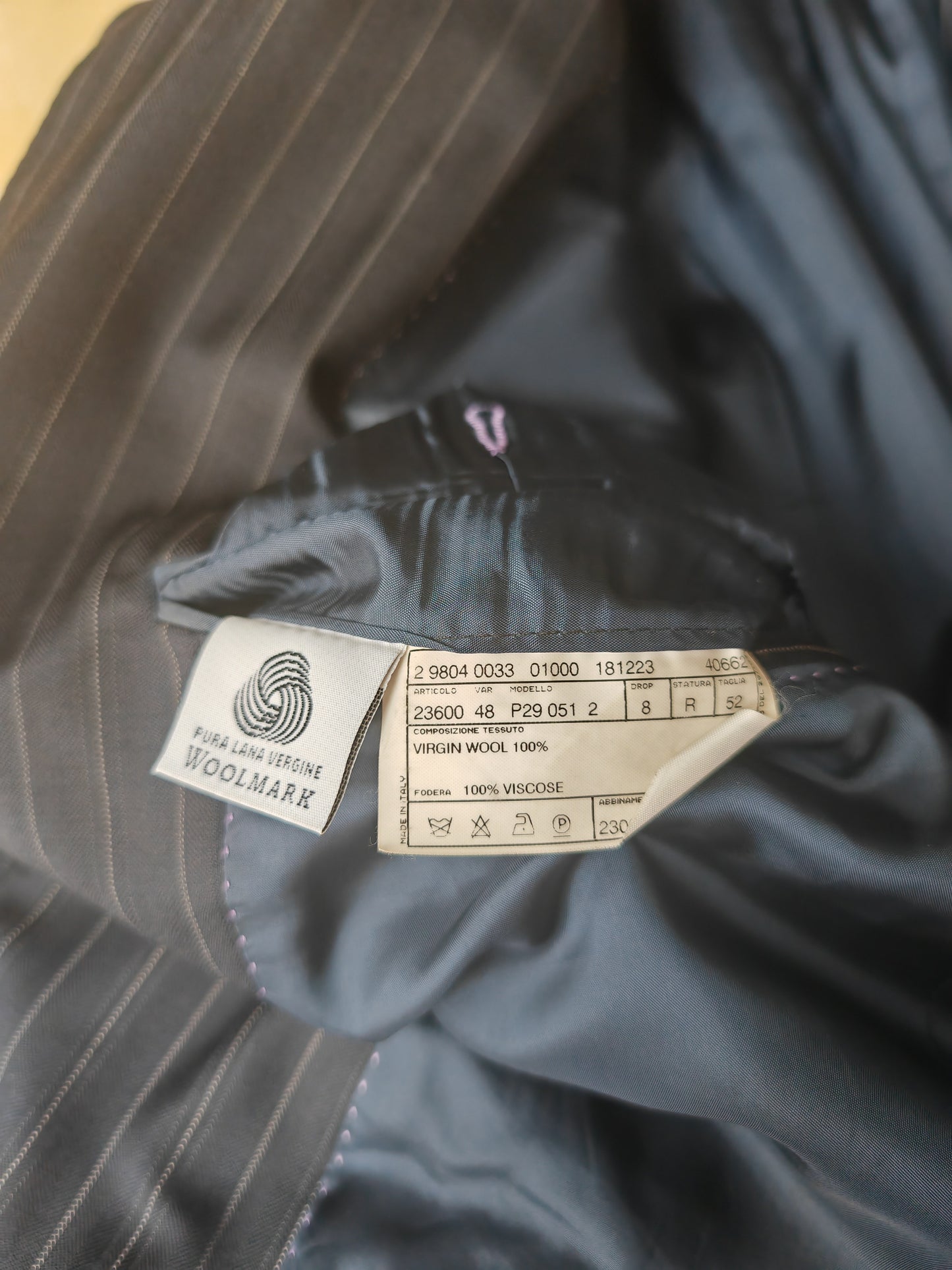 Giacca Pal Zileri blu gessata - tg. 50